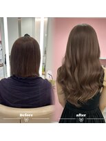 リゼル シブヤ(RISEL SHIBUYA)&nbsp;エクステロングヘア！ミルクティーベージュ
