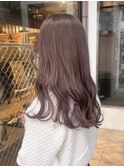 Lomalia表参道ケアブリーチダブルカラーピンクベージュ
