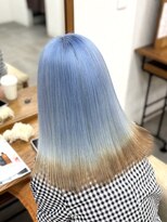 リングバイモアムー(Ring by Moremuu)&nbsp;水色　ブリーチカラー　issy