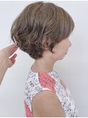 【morio原宿】パーマボブ ショートボブパーマ ゆるふわ 40代50代