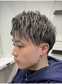ハイライトカラー×アップバング
