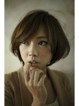 ブーケ(BOUQUET) 前髪長めの大人っぽいふんわりボブ