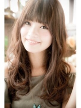 オハナ(ohana) 【ohana/表参道】ベージュカラーのワイドバングくせ毛風ロング