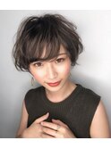 エアリー/ボブ/20代30代40代/くすみベージュ/モテ
