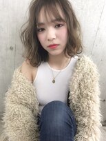 ルノン(LUNON) 【LUNON】ミディアムガーリー×ブロンド