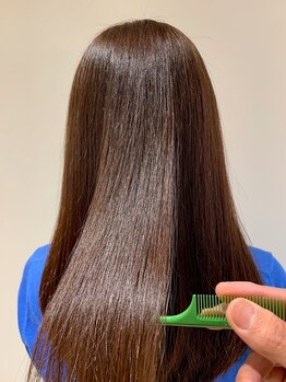 カフーヘアー スパ メイク(kafuu hair spa make)の写真/従来の縮毛矯正に加え酸性縮毛矯正等、幅広い髪質に最適に対応できる豊富なメニューで感動の仕上りをお届け