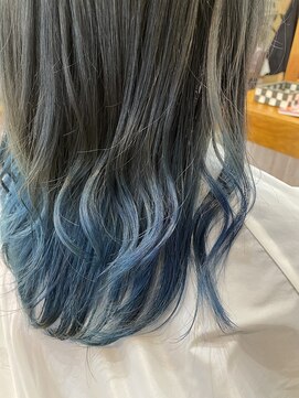 ラ メール ヘア デザイン(La mer HAIR DESIGN) ブリーチ★ブルーグラデーションカラー