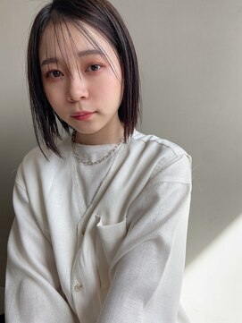 エマエコル(Emma ecole) Emma ecole シースルーバング ショートボブ 暗髪 by.高橋