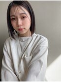Emma ecole シースルーバング ショートボブ 暗髪 by.高橋