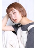 重めバング×カジュアルショート