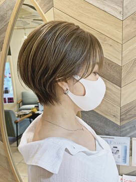 マーブルトウキョウネオリーブ(marbles tokyo neolive) 【MARBLES/三軒茶屋】大人可愛い小顔丸みショートボブ　似合わせ