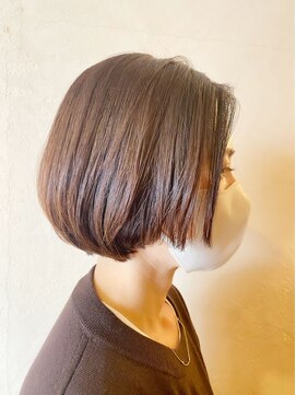 ノイ(neu) ナチュラルグラデーションカラーのショートボブ【髪質改善】