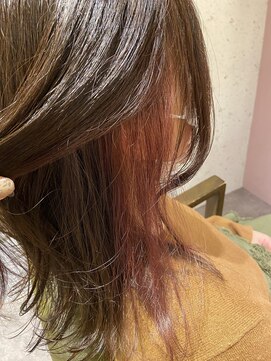 ムーン(moon) 2月#くびれヘア #ビタミンカラー #メルティカラー #着物ヘア