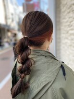 ハール ヘア スタジオ(haar HAIR STUDIO) インナーカラー　オレンジカラー