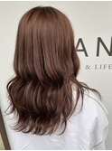 ブラウン艶カラー