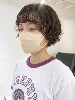 アイティーバイアルバム 松戸店(IT by ALBUM)&nbsp;ニュアンスショートパーマ_グレージュカラーボブウルフ_ba418121