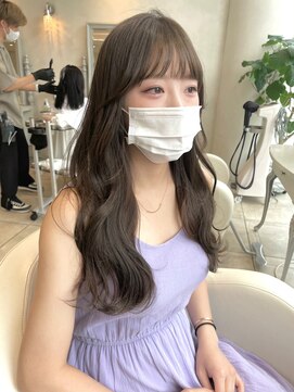 ザックラフィネ(ZACC raffine) 韓国風モテ髪ロング×ほうじ茶グレージュカラー