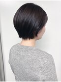 【morio原宿】丸みショート 耳かけ グレージュ
