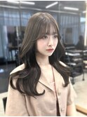小顔に見えるくびれヘア　レイヤーカット　透明感カラー　KAKO