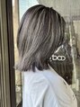 ヘアモード カクテル ブリーチカラーお任せください◎【白髪ぼかし ハイライト 艶髪】