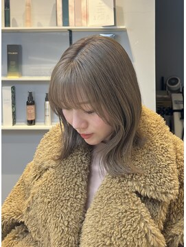 ベルベットヘア 千早店(Velvet hair) creamy　beige　【Shion】