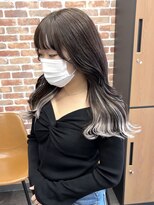 リンク(LinK)&nbsp;最高級エクステで作るホワイトインナーメッシュ