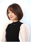 20代30代/ナチュラルボブ/簡単スタイリング/ひし形/清澄白河