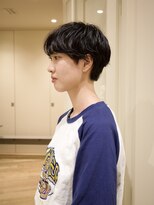 【赤津美奈】ショートヘア　パーマ　前髪あり