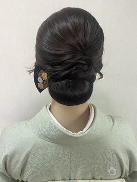 バサラ 大阪梅田店(VASARA) 訪問着　ヘアセット　和髪　シニヨン　礼装　大阪　梅田