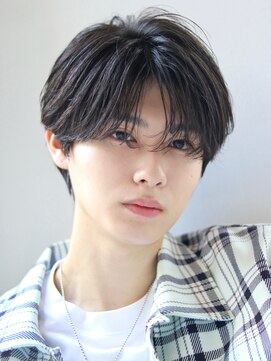 オーシャントーキョー シブヤジンナン(OCEAN TOKYO shibuya JINNAN) 韓国フェザーパーマニュアンスパーマセンターパートショート