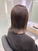 クシュ 本川越店(kusyu...)&nbsp;イメチェンホワイトブロンド外ハネボブ美髪ワイドバング韓国黒髪