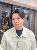 メンズカット/センターパート/ツーブロック