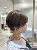 ナチュラルマッシュショート/20代/30代/40代