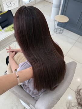 ベルバイグレイス(BELLE by grace) ピンクレッドカラー/大人可愛い艶髪カラー