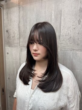 アリアバイエクラート 新宿南口店(ARiA by ECLART) ★赤味玉砕オリーブグレージュと大人可愛いレイヤースタイル★