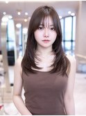 20代30代かわいい/顔周りレイヤー/髪質改善/髪質改善ストレート