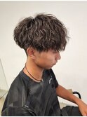 刈り上げマッシュツイストスパイラルパーマ