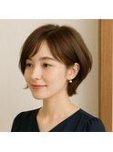 ふんわり柔らかマッシュショートボブ 20代 30代 40代 50代 60代