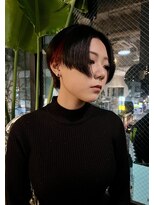 ビハインドザカーテン(BEHIND THE CURTAIN)&nbsp;インナーカラー×ツーブロック×ハンサムショート