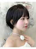 【岩田莉奈】ナチュラルレイヤーショートでひし形シルエット新宿
