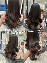 アピッシュ ギンザ(apish ginza)&nbsp;浅子小百合/艶感コテ巻き風パーマ