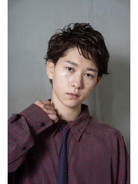 メンズ ソース 天王寺阿倍野(MEN'S SOURCE) ショート×ニュアンスパーマ/メンズ