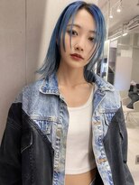 ジーナリア(Xena ria)&nbsp;細みハイライト/ケアブリーチ/くすみベージュ/ブルーカラー★33