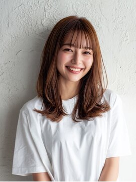 レリー 伊丹(Rely) ラフ外ハネミディアム[伊丹駅/髪質改善/白髪染め]