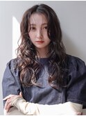 【Un ami】コテ巻き風ロングパーマ　大楽