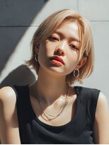 ロッソ 大橋店(Rosso) 明るめベージュのコンパクトボブ【大橋】