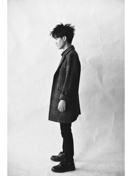 アトリエ エス atelier es HAIRDESIGN ナガメ/メンズカット/黒髪/ビジネス/ワイルドバング/ミディアム