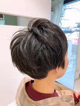 ヘアアンドネイルイミュン(Hair&Nail immune) マッシュショート　30代40代50代　藤沢　白髪染めで髪質改善