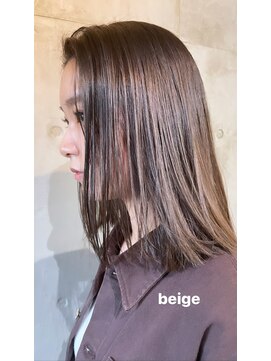 ソルトウォーター 南堀江(SALT WATER) シアーベージュ 　ぱつっとロブ