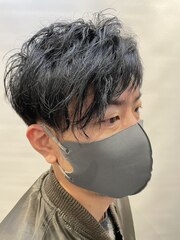 【MEN'S HAIR】【ヘッドスパ】韓国風アシンメトリーカット